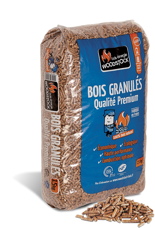 Granulés de Bois WOODSTOCK 1 Palette de 78 Sacs de 15 Kg – Image 2